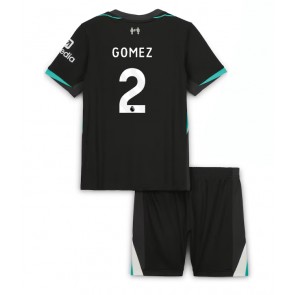 Liverpool Joe Gomez #2 Dětské Venkovní dres komplet 2024-25 Krátký Rukáv (+ trenýrky)